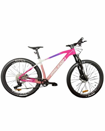 Bicicleta Raleigh Mojave 8.0 - Talle 16.5" - Rosa-Blanco-P- Cuadro de CARBONO - Frenos a discos Hidraulicos - Monoplato 1x12 - Rodado 29 MTB _ Linea 2026.
