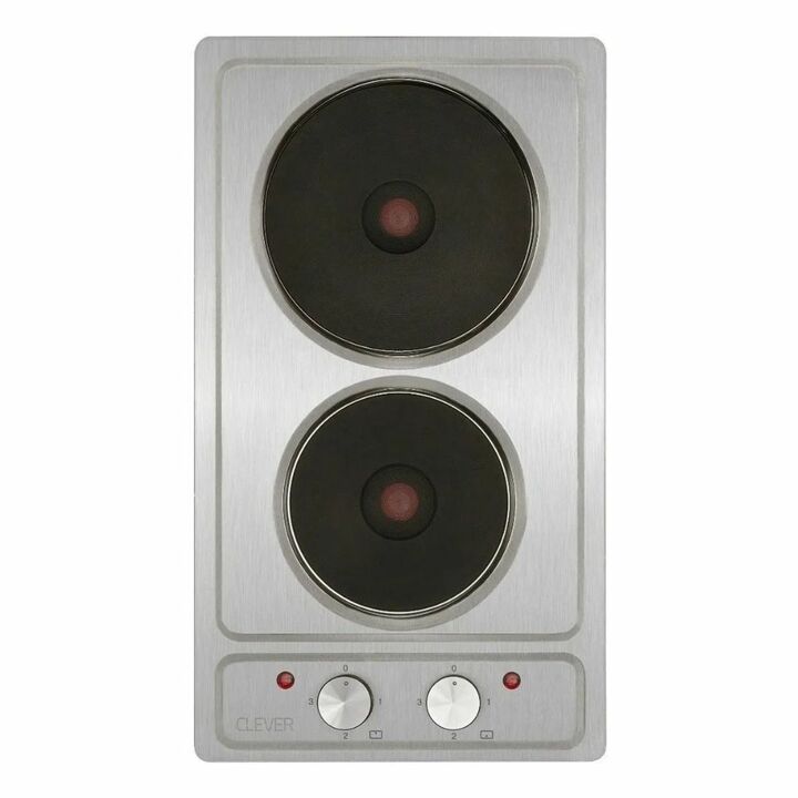 Anafe Electrico CLEVER 2 Hornallas Acero Inoxidable - Vista 1