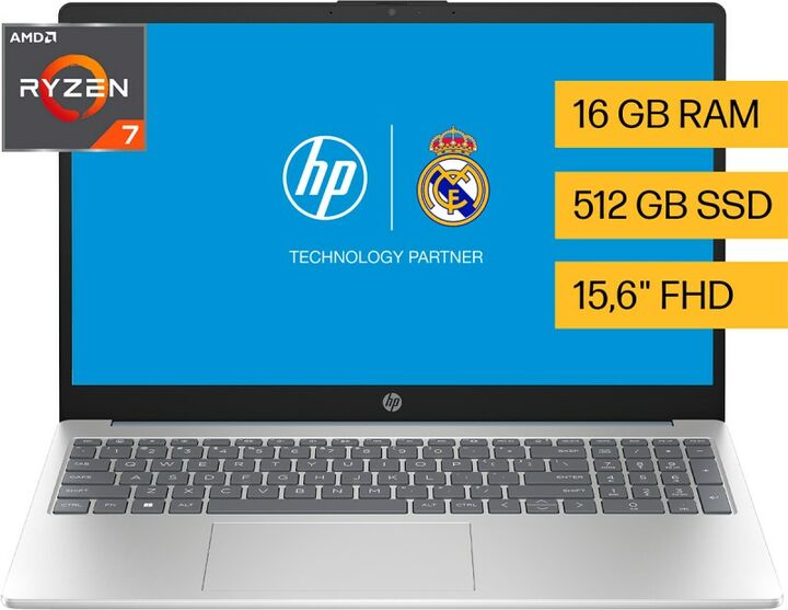 Notebook Hp R7 15-Fc0273La 16G512Ssd W11 Fhd 15P - Vista principal