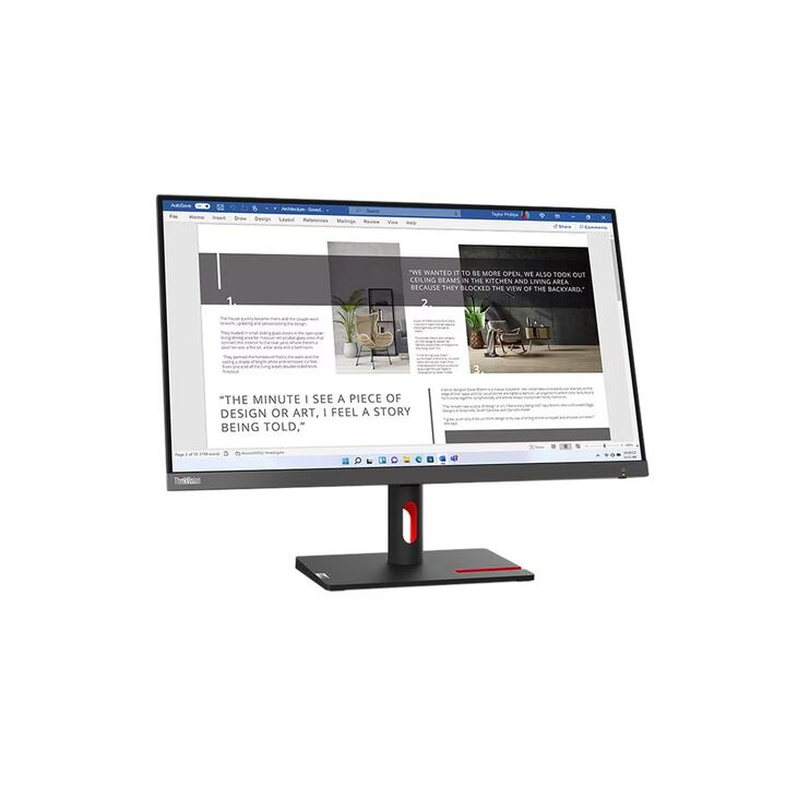 Monitor 27 Lenovo FHD S27I-30 VGA HDMI Negro - Vista 2