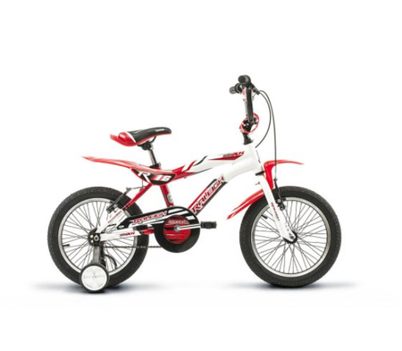 Bicicleta Raleigh MXR16 / Rojo/Blanco / Frenos V-Brake / 1Vel. / Cuadro de aluminio / Rodado 16"