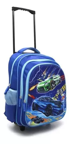 Mochila Carro Trendy Relieve 3d Azul 16772 Cars - Vista 2