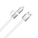 Cable Lightning Y Micro Usb 2 En 1 Argomtech - Miniatura 4