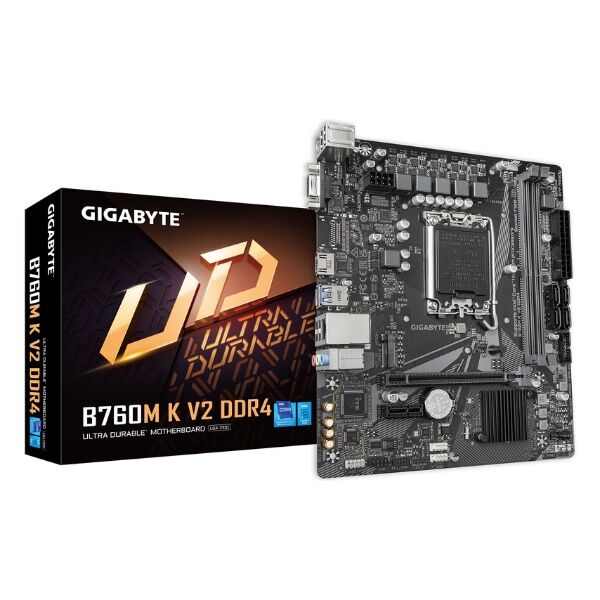 Mother Gigabyte B760M K V2 DDR4 1700 - Vista principal