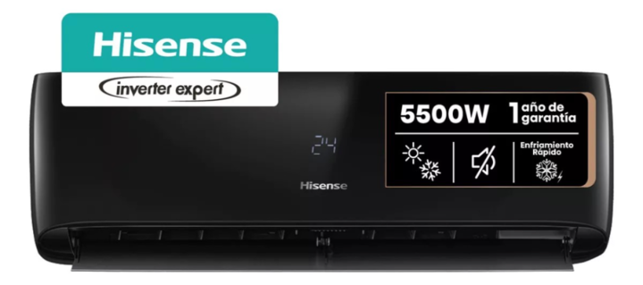 Aire Acondicionado Hisense Negro 5500w Inverter - Vista principal