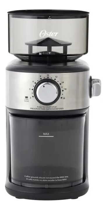 Molinillo De Cafe Oster Automatico 18 Moliendas Mh24 Negro Negro - Vista 2