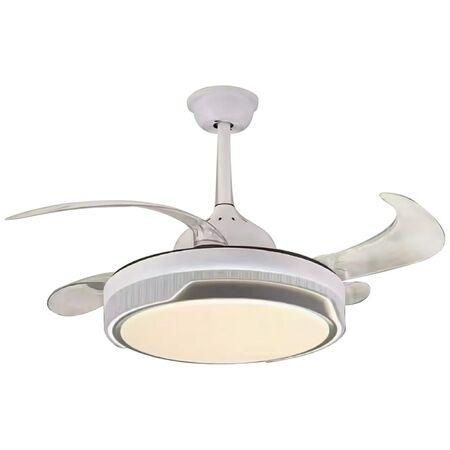 Ventilador De Techo Retractil Insigna Eva-42-W1 Led Bl Ina