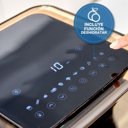 Freidora De Aire Sin Aceite Peabody PE-AFD720N Digital 7,2 Litros Con Temporizador