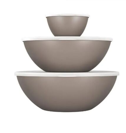 Set De Contenedores Hermeticos 250Ml. 2.5L. 3.5L. Warm Grey Coza 992611126