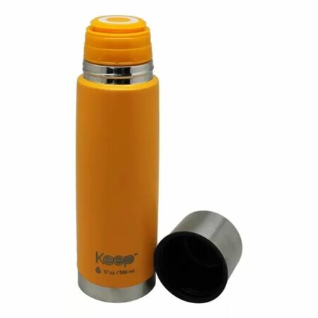 Termo Bala 500ml Keep Acero Inoxidable Pico Cebador Color Amarillo