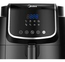 Freidora Sin Aceite Digital Midea 4 Lts Color Negro  AF.D140BAR1 - Miniatura 2