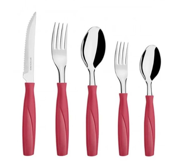 Juego De Cubiertos 30 Piezas -Rojo Brinox 6000758 - Vista principal