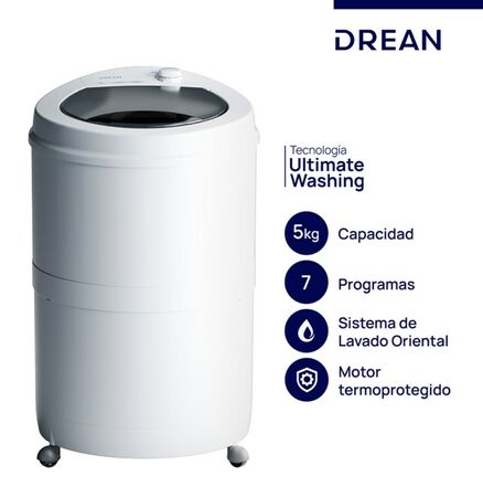 Lavarropas Semiautomatico Drean Lrdr57Sb0 5Kg Cs