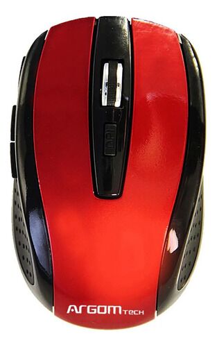 Mouse Inalámbrico Argomtech Ms32 Usb 2,4 Ghz 6 Botones Rojo - Vista principal