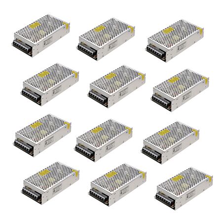Fuente Switching 12v 10a Regulada Proteccion Tira Led Cctv x 12 Unidades
