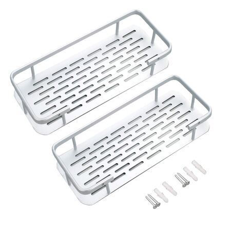 Set x2 de Estantes de Baño Rectangular Gadnic Apto Ducha