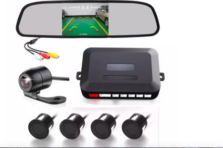 SENSOR ESTACIONAMIENTO CON CAMARA Y ESPEJO