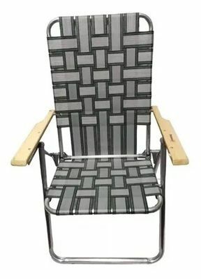 Reposera Sillon Plegable Descansar 5 Posiciones Aluminio 80001