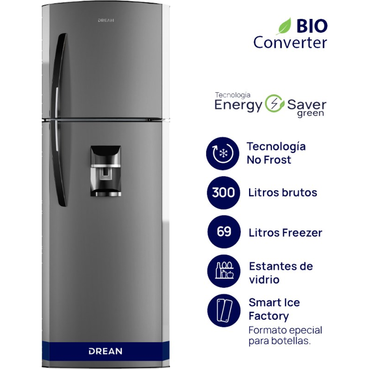 Heladera Drean 300L No Frost Rda300Fbrt CDisp Gr - Vista principal