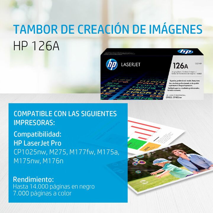 Tambor De Creación De Imágenes Original Hp 126a CE314A - Vista 2