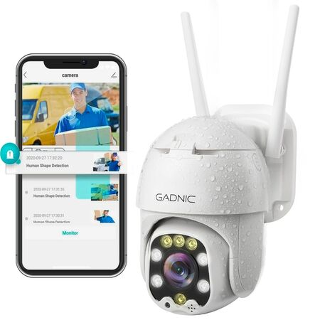Cámara De Seguridad Gadnic DM300W IP WIFI Para Exteriores 1080P Visión Nocturna
