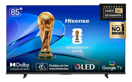 TV HISENSE 85 pulgadas QLED Vidaa