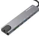 Hub Argomtech Tipo C 8 En 1 Usb 3.0 Hdmi Rj-45 Carga Rapida - Miniatura 7