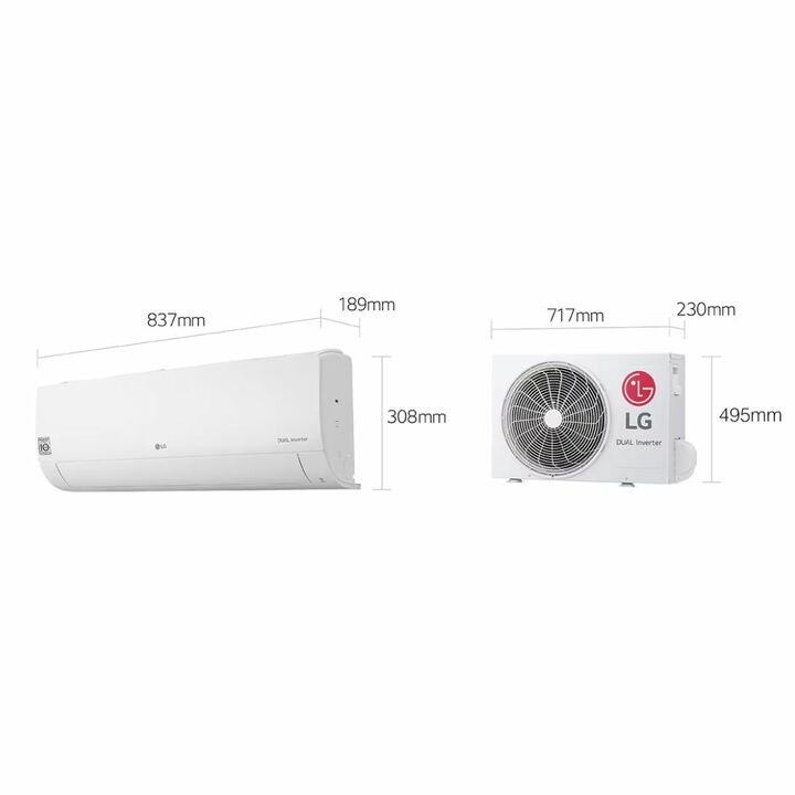 Aire Acondicionado LG DUALCOOL Frío/Calor 3517 Watts Dual Inverter WIFI - Vista 9
