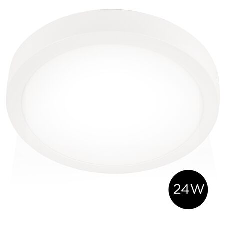 Plafón Lampara Techo Led Gadnic PNL24 Redondo 24W Frio 6000K 