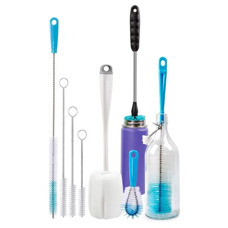 Juego de 8 Cepillos De Limpieza Gadnic Multifuncional de Mango Largo