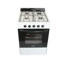 COCINA FLORENCIA 5506F BLANCA MULTIGAS SIN PARRILLA VIDRIO DOBLE HORNO VAL/SEG. - 4609526