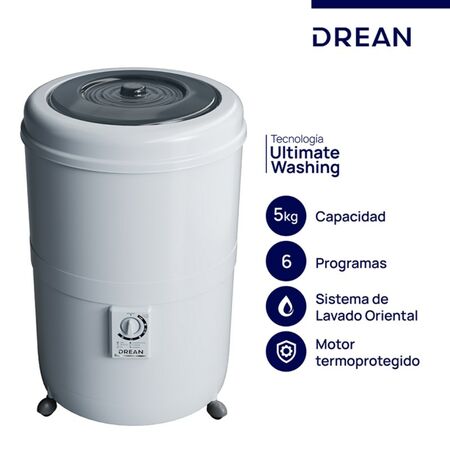 Lavarropas Semiautomatico Drean Lrdr56Sb0 5Kg Cs