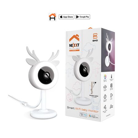 Camara Nexxt IP Baby Monitor NHC B100 Blanco Sin Cargador