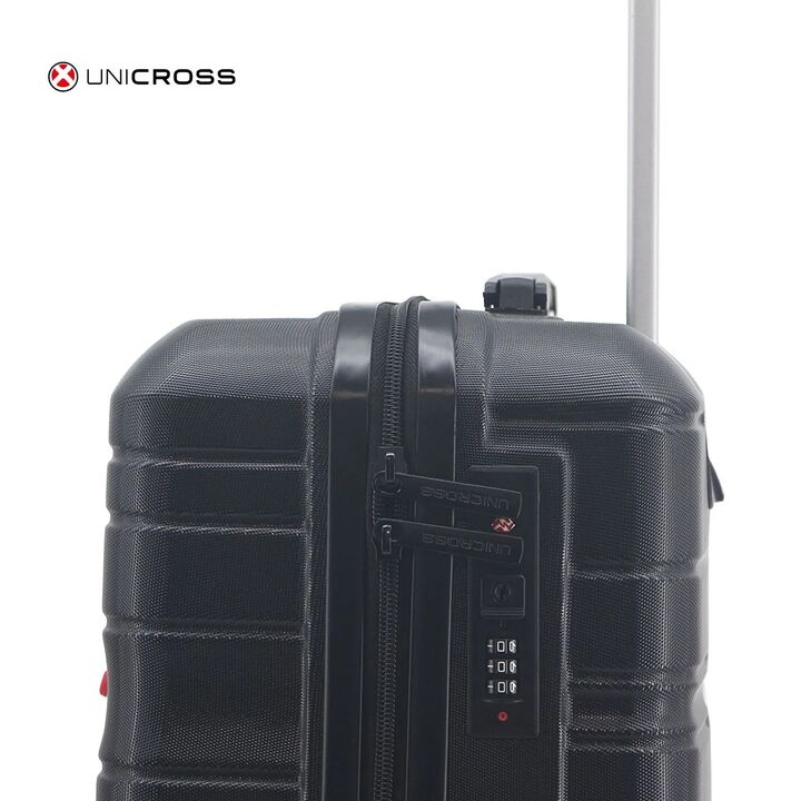 Valija Negra Carry On Unicross ABS 20 Ideal Cabina Ruedas 360° - Vista 4
