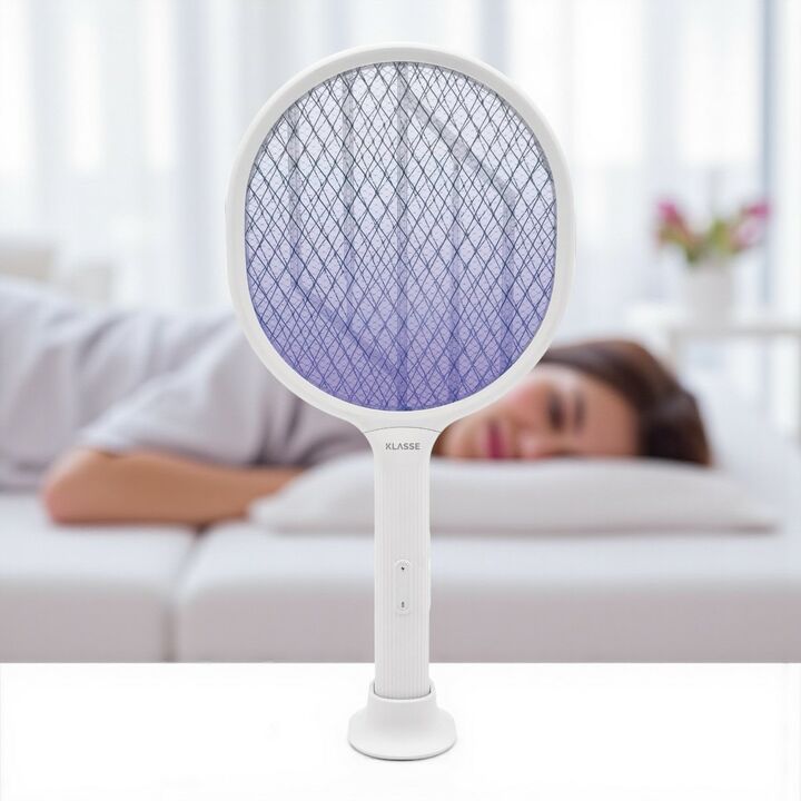 Raqueta Mata Mosquitos Recargable usb Con Base Klasse (KS2400) - Vista 13