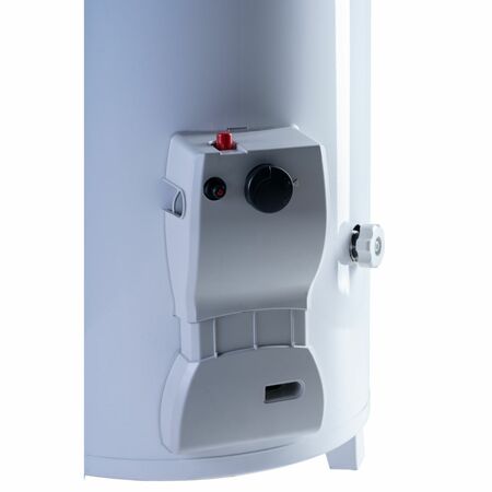 Termotanque Saiar a gas 120 Litros conexion superior Pie Fabrica Rheem