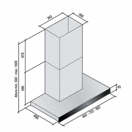Campana Llanos Premium Touch - 60cm