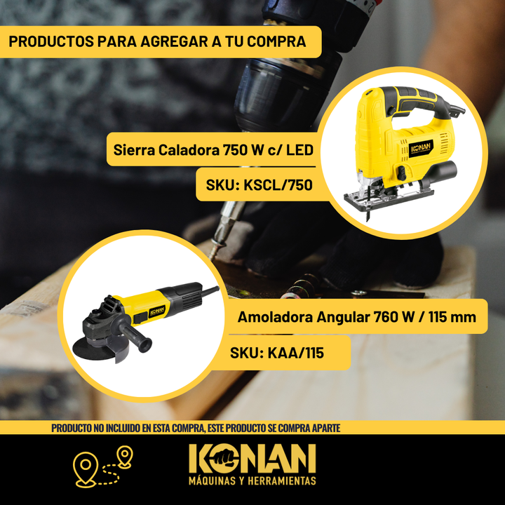Taladro de Impacto Konan a bateria 12v Xtra Power Volt - Vista 10