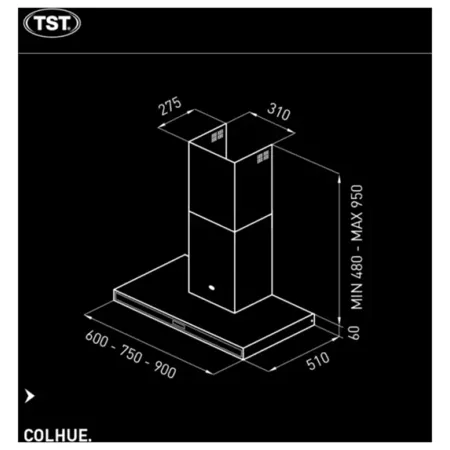 Campana de cocina TST Colhue - 90cm