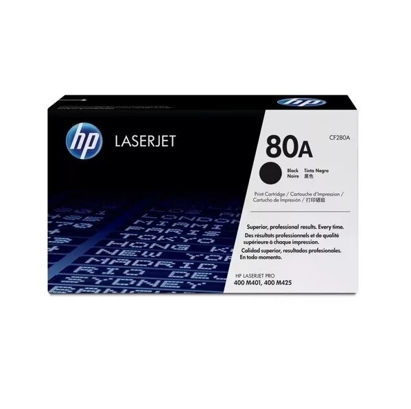 Toner HP CF280A 80A Black LaserJet PRO M401|425 - Vista principal
