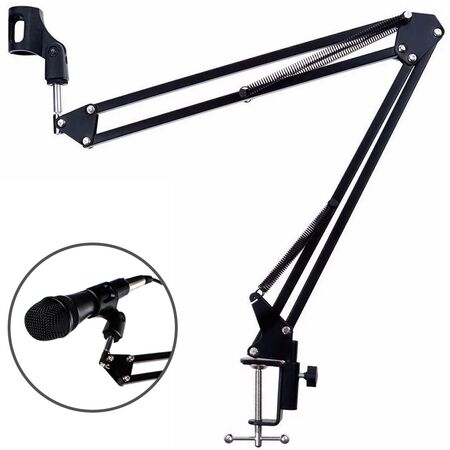Soporte Para Micrófono + Brazo Articulado Gadnic 36.5 cm