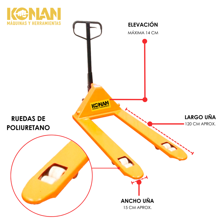 Zorra Hidraulica Konan Para 3 Tns Pala Ancha - Vista 4