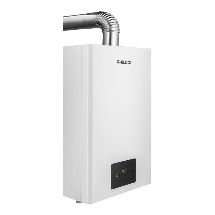 Calefn Philco PHCA14B 14L Gas Natural Sin llama piloto Tiro Forzado Blanco clase A - Vista 4