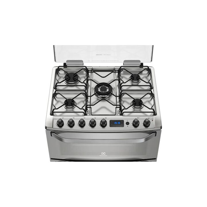 Cocina ELECTROLUX 76DXR 76cm doble horno multigas acero inox - Vista 2