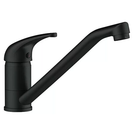 Grifería Canilla De Cocina Rieti Monocomando Negro Mate