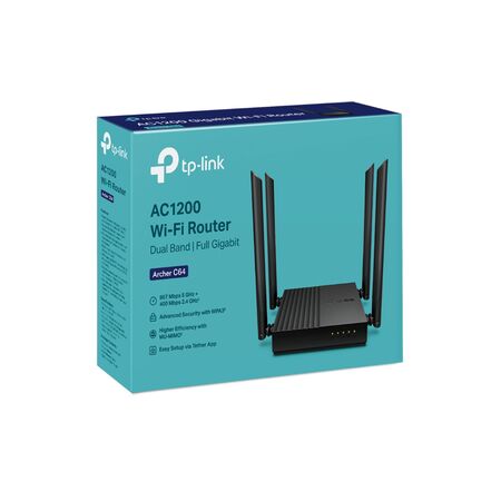 Router 4P Tp-Link Archer C64 AC1200