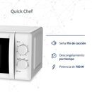 Microondas BGH B120M20 Mecnico Quick Chef Blanco 20 Litros - Miniatura 4