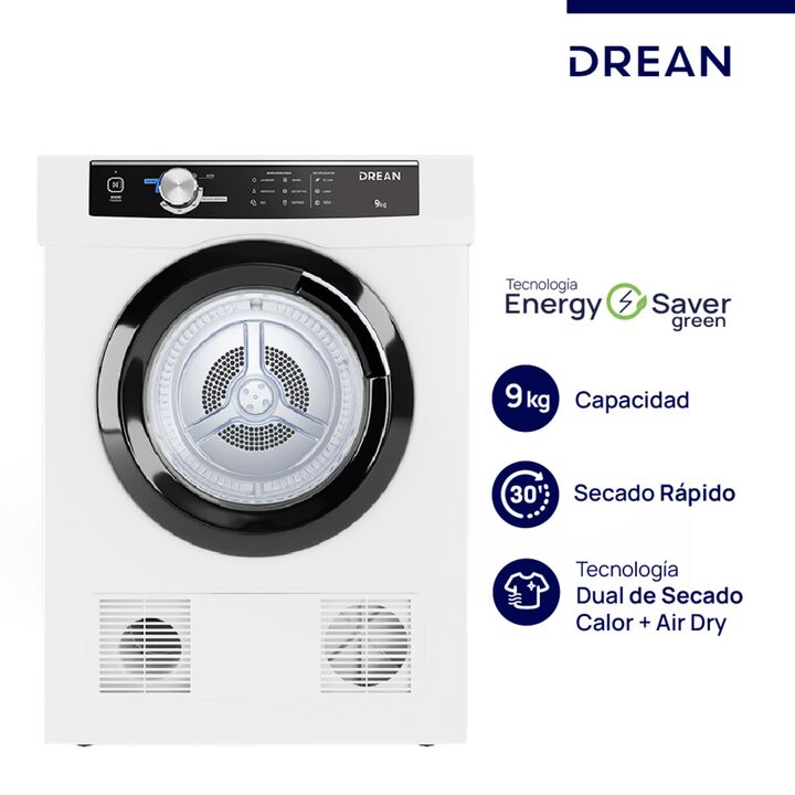 Secarropas por calor DREAN SED090VBCL0 9 Kg Blanco - Vista principal