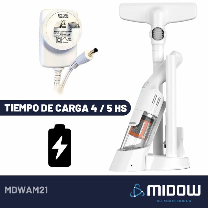 Aspiradora Inalambrica Midow Multi-funcion A Bateria 3 En 1 - Vista 8