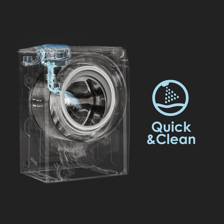 Lavarropas CANDY Ro1696dwhc7r 9KG 1600RPM INVERTER GRIS - Vista 5